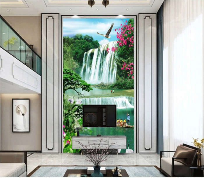 Tranh thác nước và người lái đò