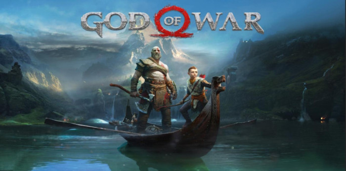 Tranh game God of war 4 dán tường phòng game chuyên nghiệp độc đáo