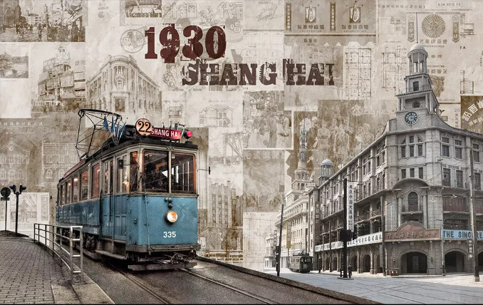 Tranh thành phố SHANG HAI 1930