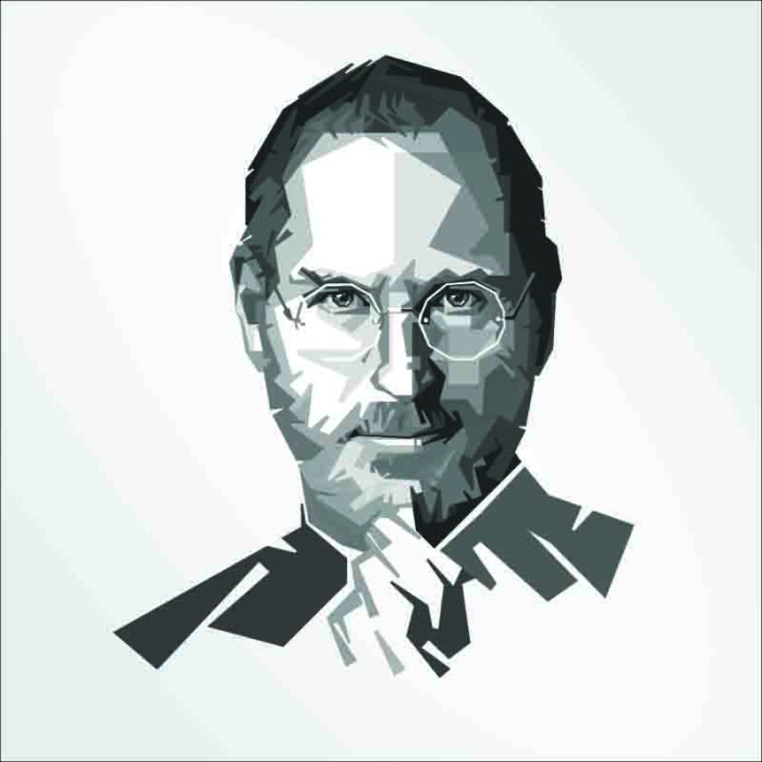 Tranh vẽ chân dung Steve Jobs