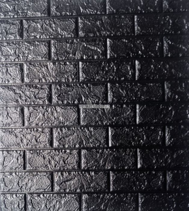 Xốp đá dán tường màu đen (8mm)