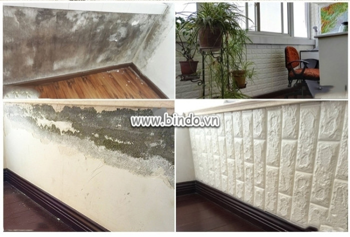 Xốp dán tường màu xanh biển