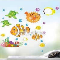 Decal dán tường Đại dương to