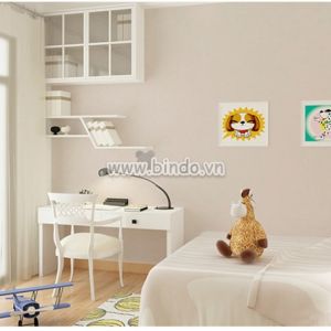 Giấy dán tường màu kem trơn, decal cuộn khổ rộng 1m2 dán phòng bé trường mầm non phòng khách phòng ngủ đẹp ở TPHCM