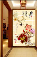 Tranh hoa sứ và cúc đại đóa