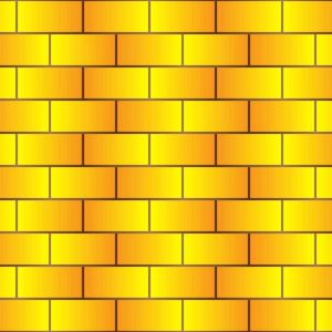 Tranh dán tường gạch vàng 3D