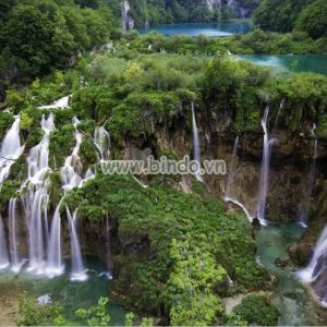 Tranh dán tường Thác nước ở Plitvice