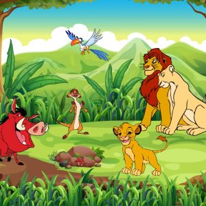 Tranh 3D vua sư tử và những người bạn (Lion King) số 6