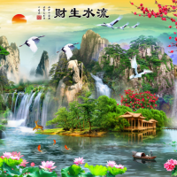 Tranh vẽ cảnh non nước số 3