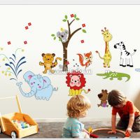 Decal dán tường Vườn thú 12