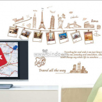 Decal dán tường 7 kỳ quan thế giới