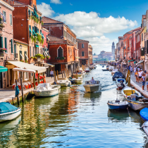 Tranh đảo murano ở Venice ,Ý
