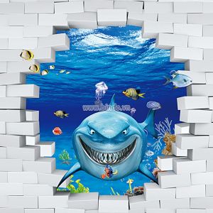Tranh dán tường ĐẠI DƯƠNG 3D SỐ 7