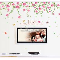 Decal dán tường Dây leo hoa hồng 2