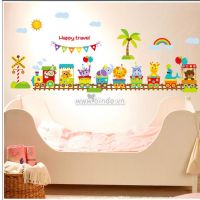 Decal dán tường Đoàn tàu thú 2