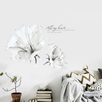 Decal dán tường Hoa ban trắng
