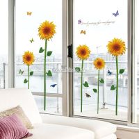 Decal dán tường Hướng dương vàng 2