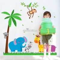 Decal dán tường Vườn thú 19