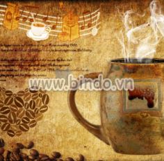 Tranh nghệ thuật tách cà phê