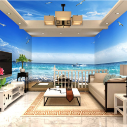 Tranh full phòng cảnh biển