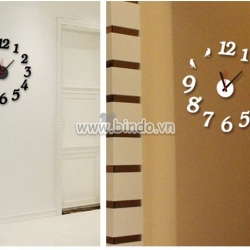 Decal dán tường Đồng hồ chữ số 2
