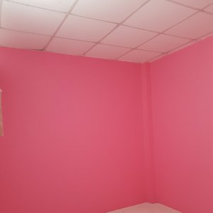 Giấy dán tường có keo decal cuộn màu hồng nhám dán phòng bé, phòng ngủ, trường mầm non 【Có thi công】 khổ 1 mét 2 ở TPHCM