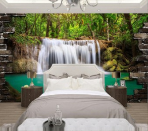 Tranh 3d dòng nước trong xanh Tranh 3d dòng nước trong xanh