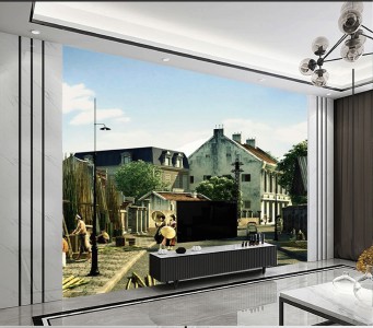 Tranh Hà Nội xưa đi dạo Tranh Hà Nội xưa đi dạo