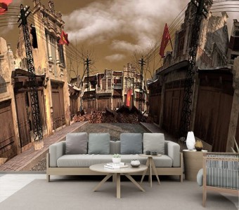 Tranh Hà Nội xưa nét cổ kính bình yên Tranh Hà Nội xưa nét cổ kính bình yên