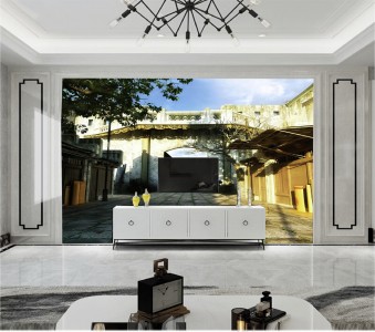 Tranh Hà Nội xưa nét nhà xưa Tranh Hà Nội xưa nét nhà xưa