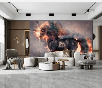 Tranh mã đáo thành công chú ngựa đen Tranh mã đáo thành công chú ngựa đen