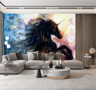 Tranh mã đáo thành công chú ngựa sắc màu Tranh mã đáo thành công chú ngựa sắc màu