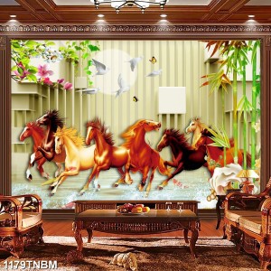 Tranh mã đáo thành công đan ngựa và bồ câu trắng Tranh mã đáo thành công đan ngựa và bồ câu trắng