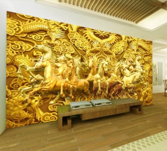 Tranh mã đáo thành công vàng kim cao cấp cạnh rồng vàng - Có thi công tận nơi TPHCM Tranh mã đáo thành công vàng kim cao cấp cạnh rồng vàng - Có thi công tận nơi TPHCM