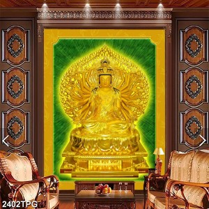 Tranh dán tường phật giáo Phật Bà nghìn tay