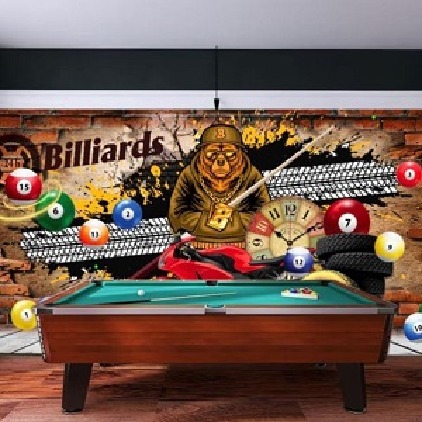 Tranh quán bida hình gấu siêu ngầu Tranh quán bida hình gấu siêu ngầu