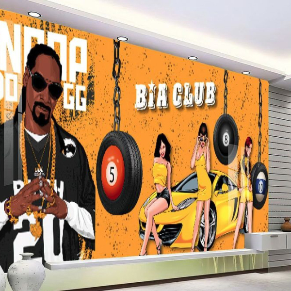 Tranh quán bida phong cách hiphop Tranh quán bida phong cách hiphop