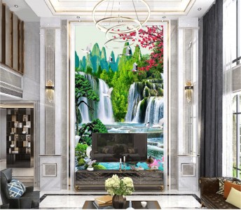 Tranh thác nước và đàn cò Tranh thác nước và đàn cò