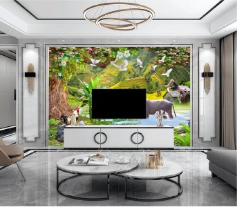 Tranh thủy mặc ,sơn thủy ruộng bậc thang và đàn bồ câu Tranh thủy mặc ,sơn thủy ruộng bậc thang và đàn bồ câu
