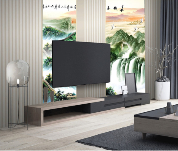 Tranh thủy mặc chiều trên vạn lý trường thành Tranh thủy mặc chiều trên vạn lý trường thành
