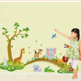 Decal dán tường Vườn thú 10