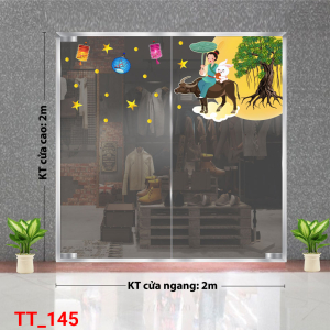 Decal dán tường Tết trung thu 145 Decal dán tường Tết trung thu 145
