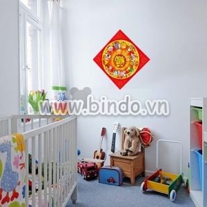 Decal dán tường 12 con giáp đón xuân