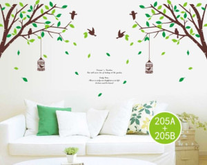 Decal dán tường 2 cành cây to