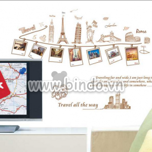 Decal dán tường 7 kỳ quan thế giới