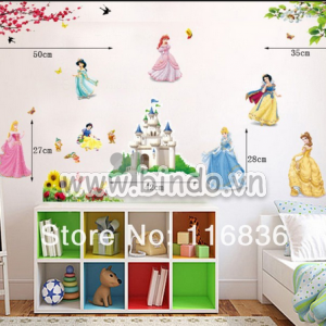 Decal dán tường 7 nàng công chúa