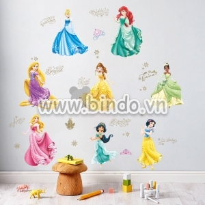 Decal dán tường 8 nàng công chúa