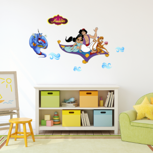 Decal dán tường Aladin và cây đèn thần số 2 decal dán, phòng bé  có sẵn keo, mới nhất TPHCM