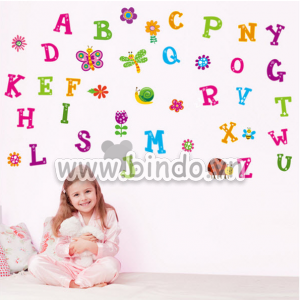 Decal dán tường Bảng chữ cái 4