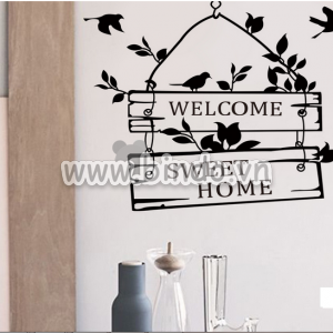 Decal dán tường Bảng welcome 2 decal dán tường, trang trí quán cafe, dán 2 mặt có sẵn keo, đẹp tại TPHCM